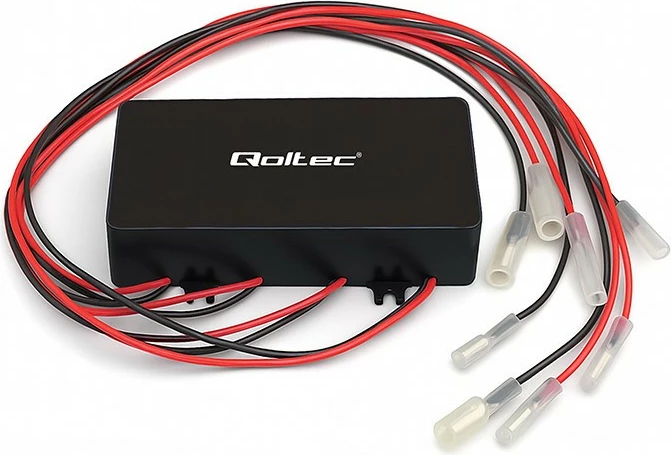 Balancues tensioni 48V Qoltec 51098, për 4x12V bateri, 10A, i zi