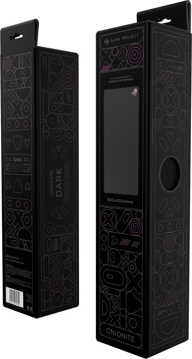 Mauspad Dark Project Onionite Dark XL, plastik, i zi