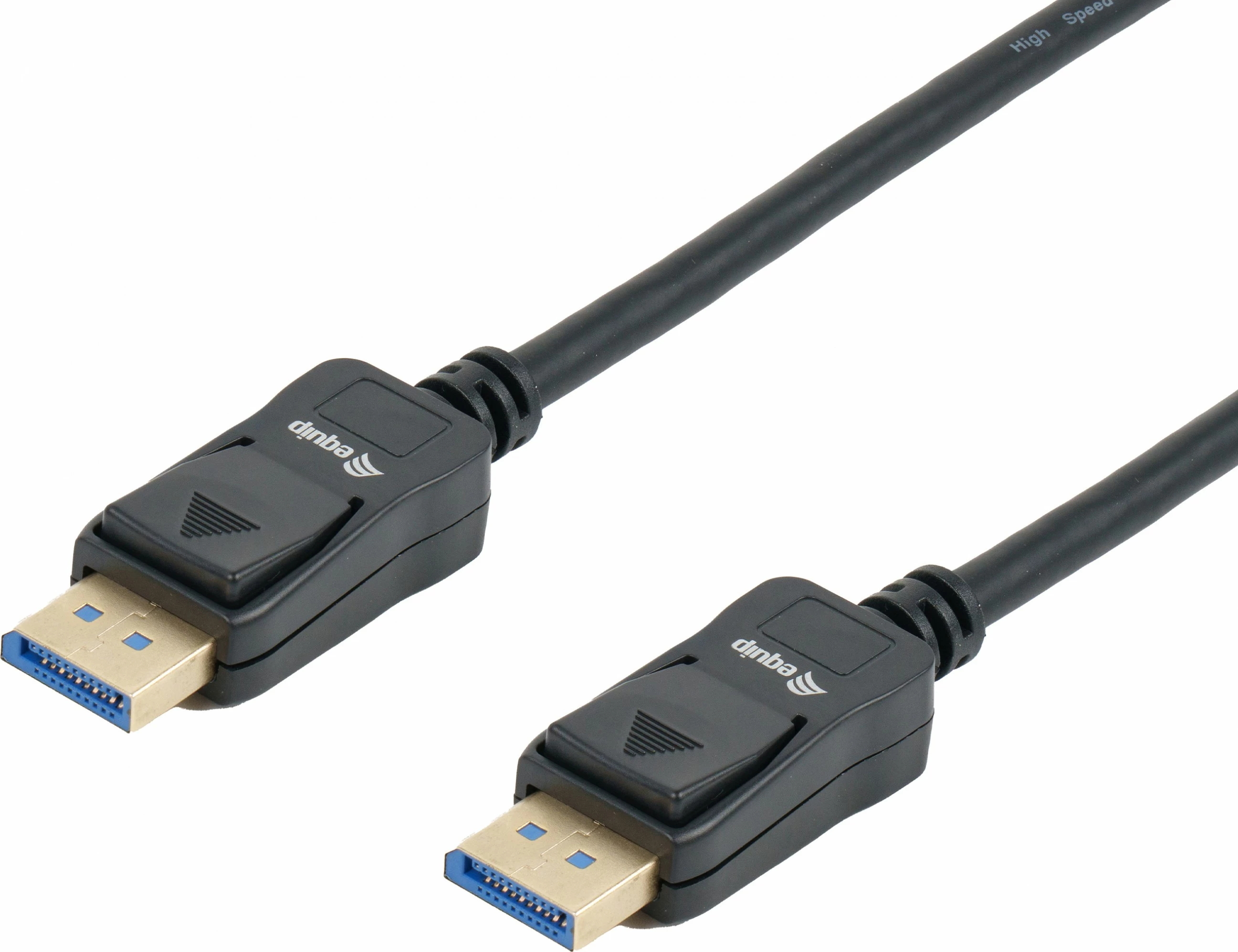 Kabllo DisplayPort 2.1 Equip, 1.0m, 16K/60Hz, 40Gbps, e zezë