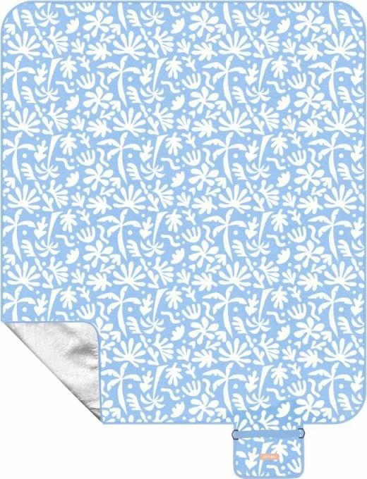 Batanije pikniku Spokey për meshkuj/femra, e bardhë/blu