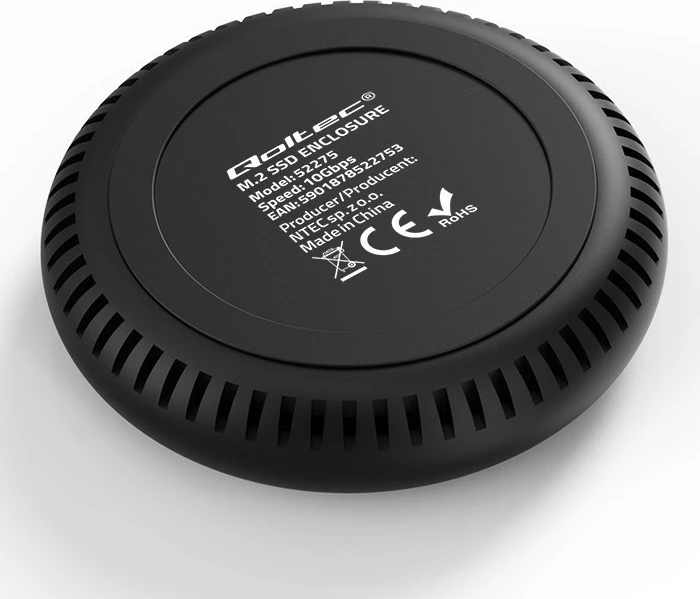 Stacion dokimi SSD M.2 Qoltec 52275, NVMe/SATA, USB-C, 2TB, i zi