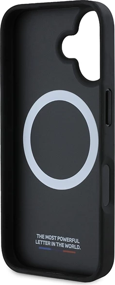 Mbështjellës BMW M Perforated And Stitched Line MagSafe për iPhone 16, i zi