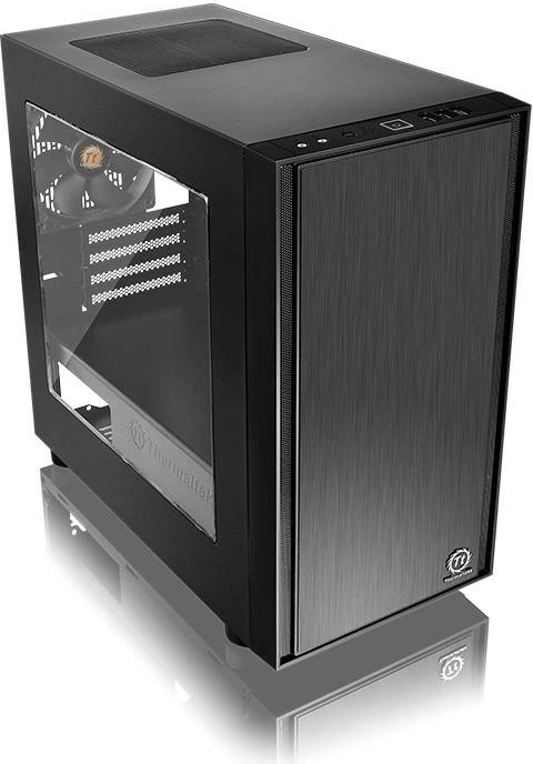 Kasë Thermaltake Versa H17, Midi Tower, Micro ATX/Mini ITX, e zezë