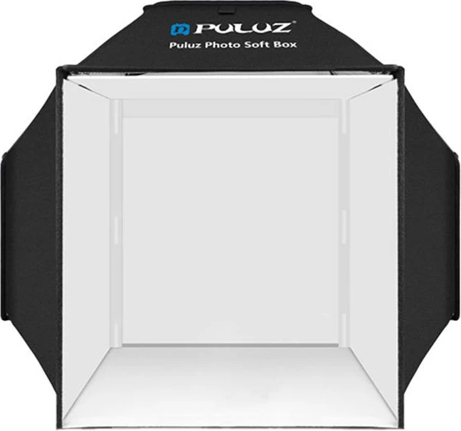 Tendë studioje Puluz PU5042EU, 40x40x40cm, 480 LED, 5500K, me sfonda, e zezë