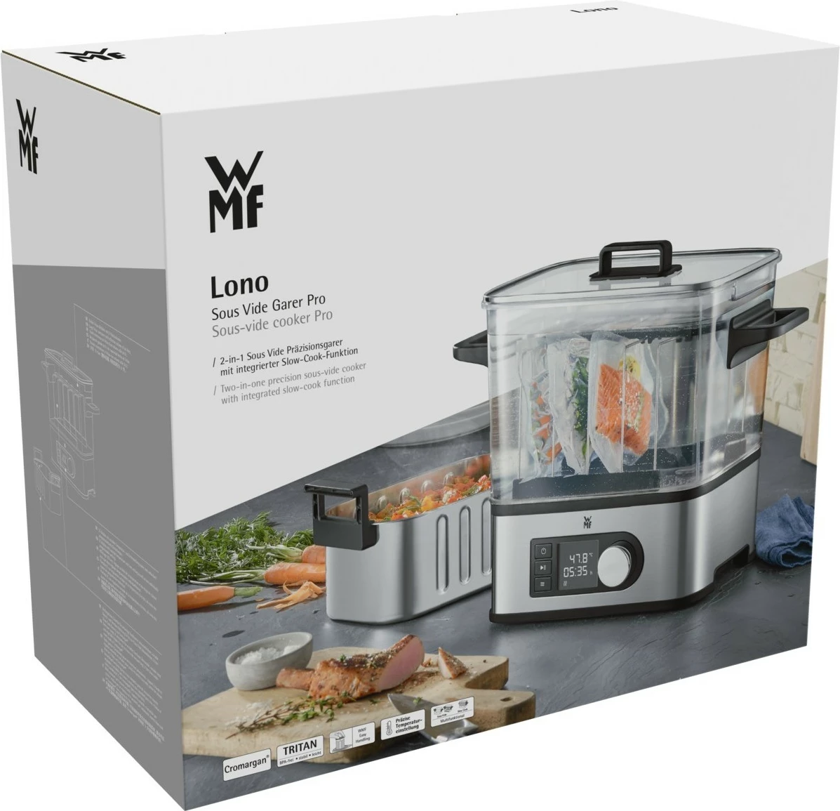 Sous vide WMF Lono 0415360011, 1500W, inox, LCD ekran