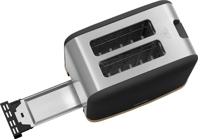Toster Concept TE2016 930 W 2 slote 7 nivele thekje i zi/inox me detaje dru