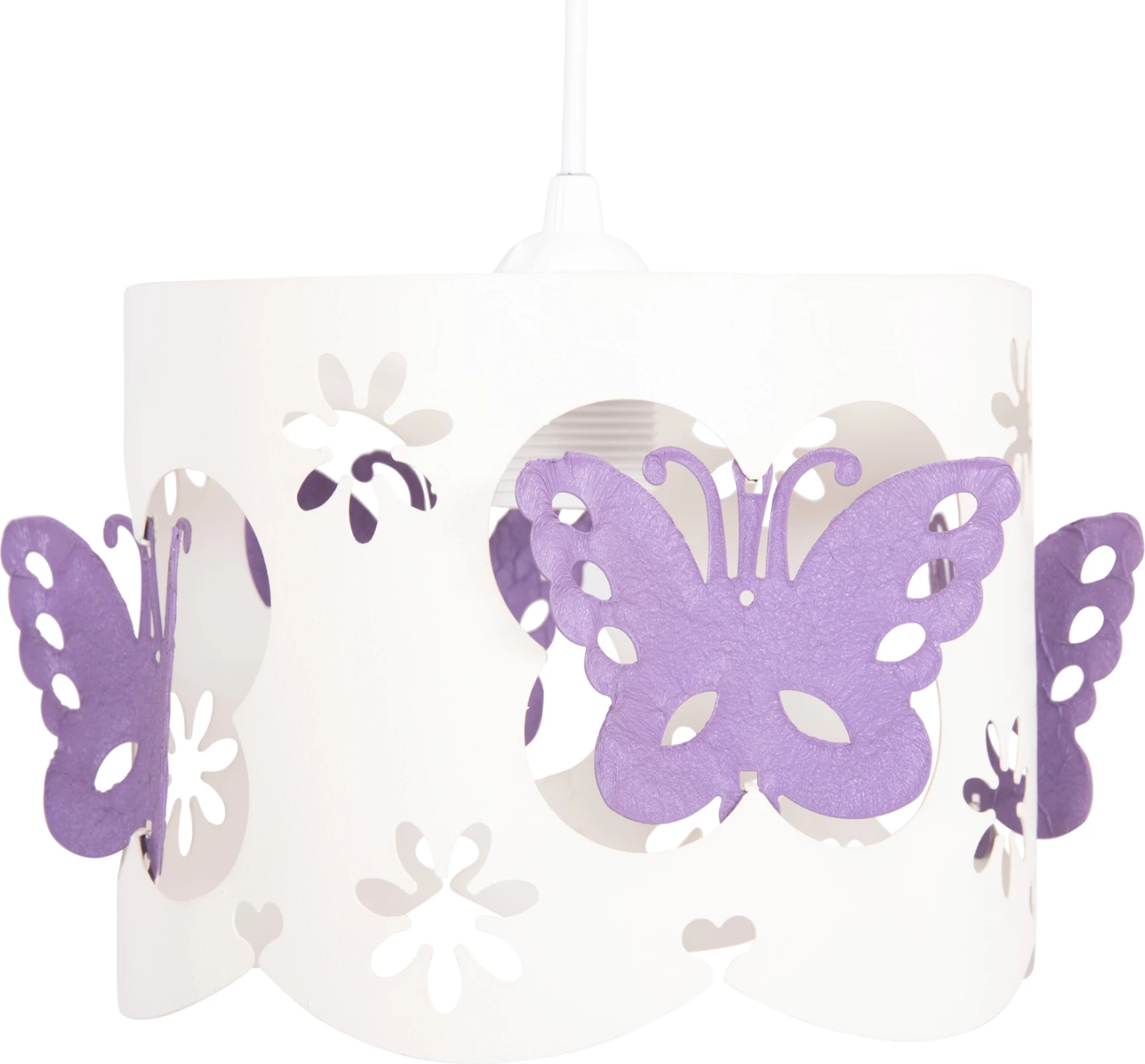 Llambë varëse për fëmijë, LEPTIR, FH4705.02, kapak metalik, ngjyrë vjollcë-bardhë, Φ23x70H cm.