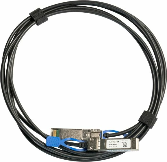 Kabllo DAC SFP/SFP+/SFP28 MikroTik XS+DA0001 1 m, e zezë