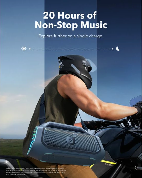 Altoparlant portativ Bluetooth Anker Soundcore BOOM 2 Plus 140W, IPX7, 20 orë, blu