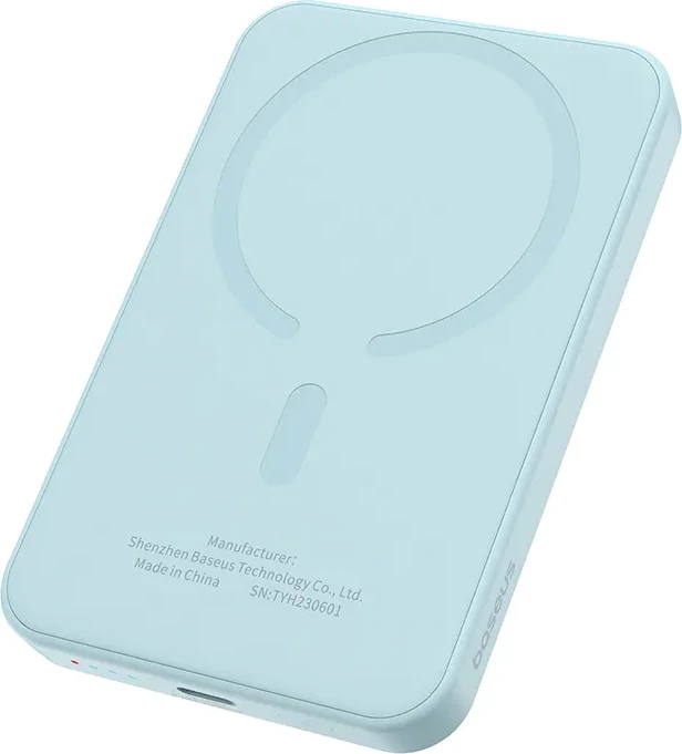 Powerbank Baseus Magnetic Mini 5000mAh, 20W, USB-C, Blu