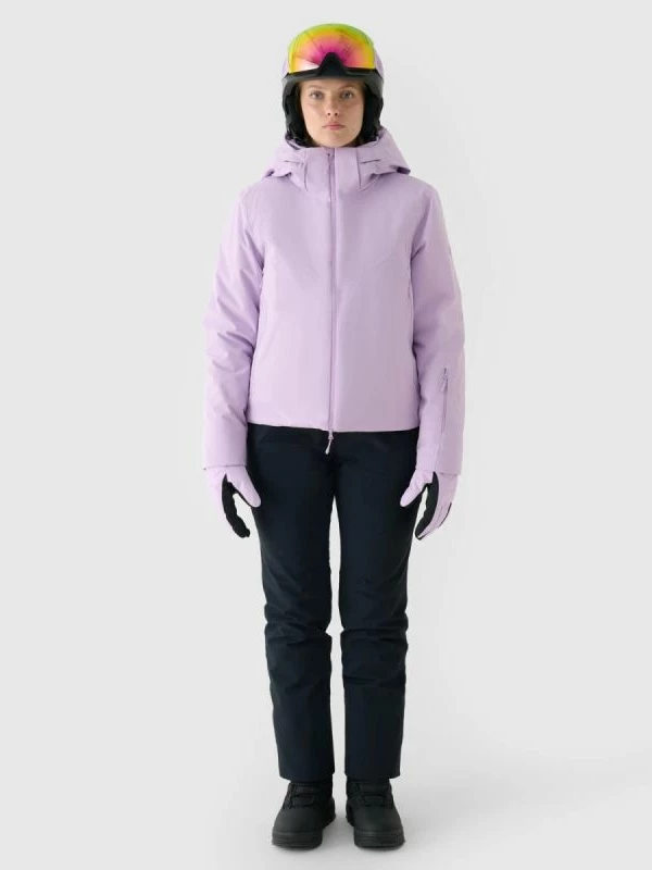 Jakne skijimi për femra 4f, e zezë