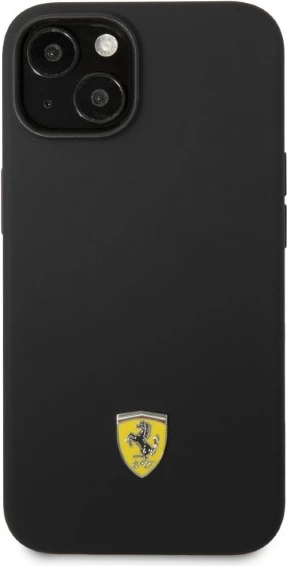 Mbështjellës Ferrari FEHMSIP14MBK për iPhone 14 Plus 6.7", silikon, MagSafe, zi