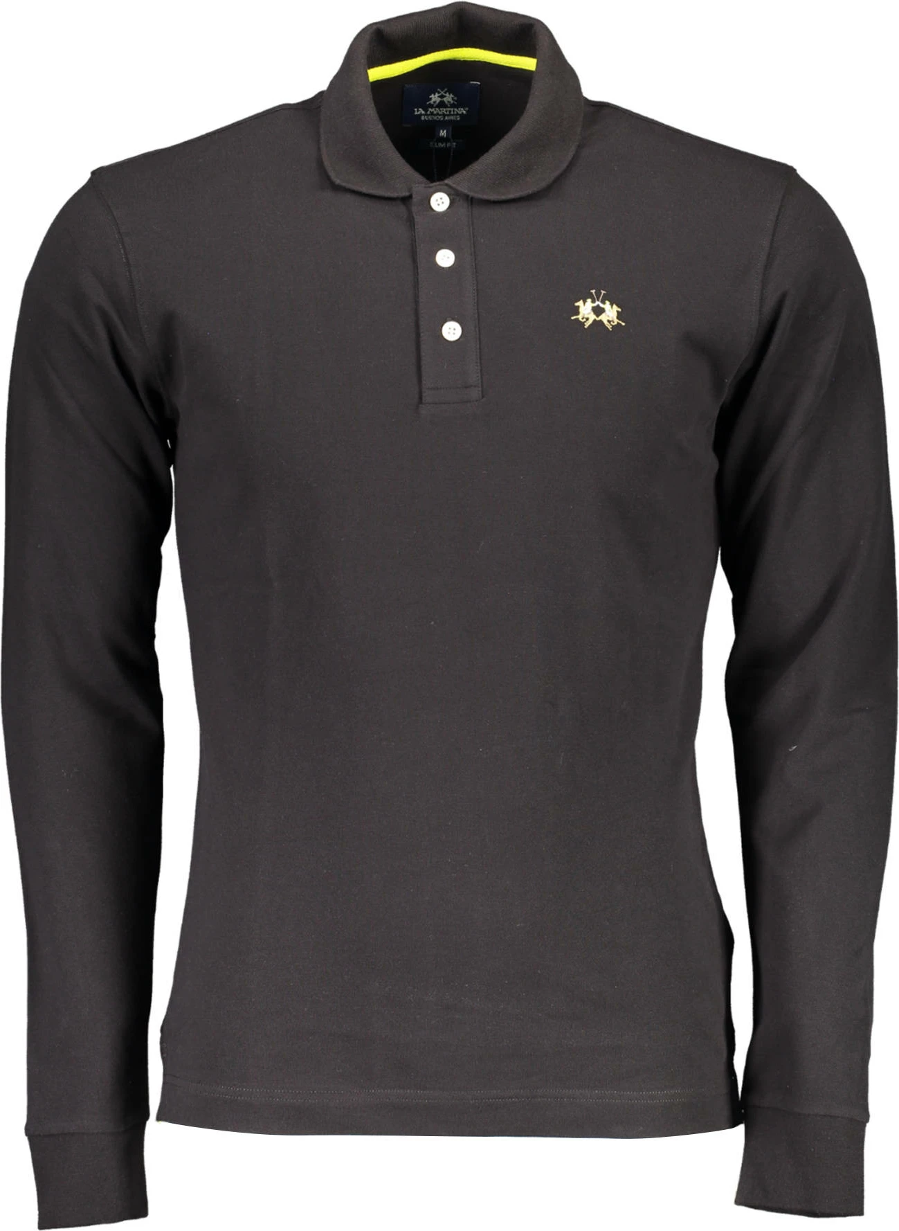 Maicë polo LA MARTINA meshkuj, e zezë