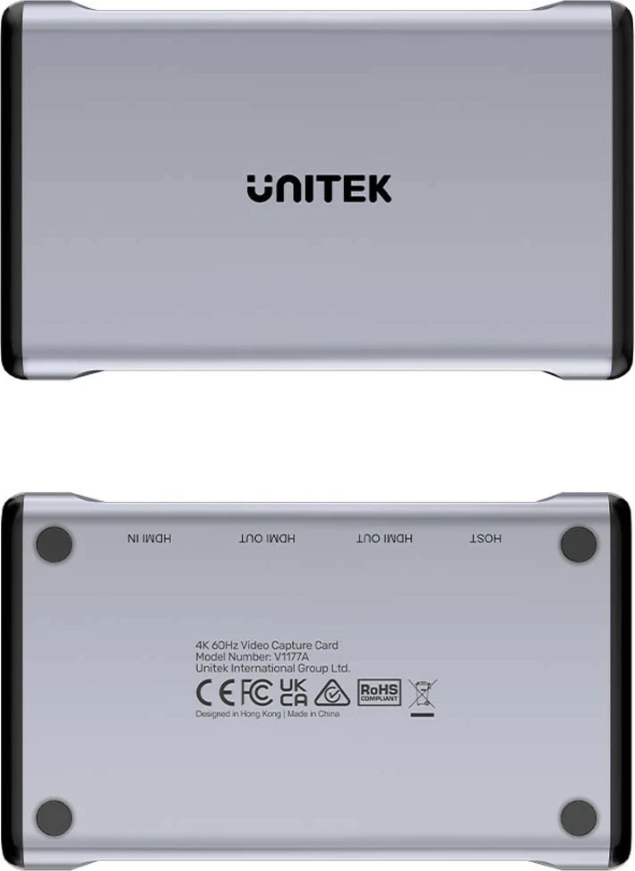 Kartelë kapje video Unitek 4K@60Hz, ngjyrë gri