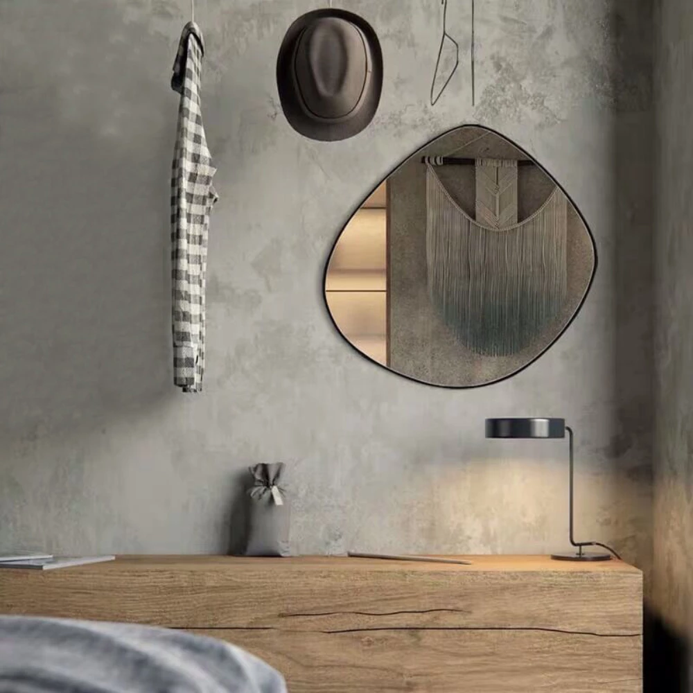 Pasqyrë muri OVO 67, e zezë, 60x67