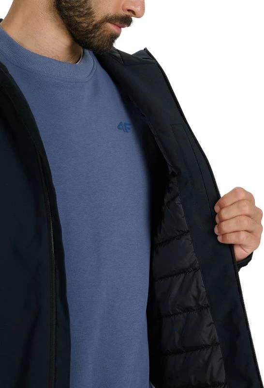 Jakne ski për meshkuj 4f, e zezë