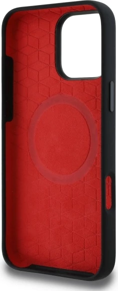 Mbështjellës BMW Silicone Middle Stripe MagSafe për iPhone 16 Pro Max, i zi