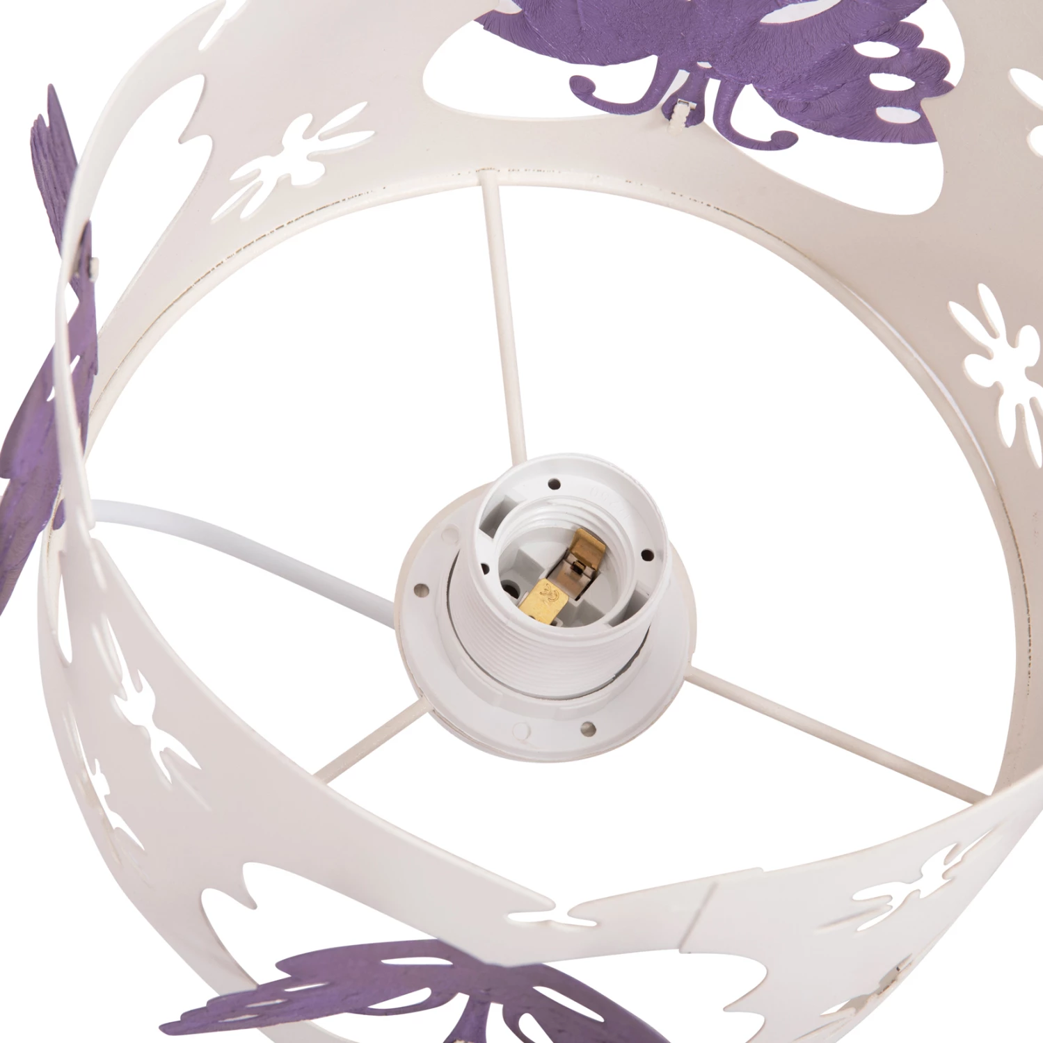 Llambë varëse për fëmijë, LEPTIR, FH4705.02, kapak metalik, ngjyrë vjollcë-bardhë, Φ23x70H cm.