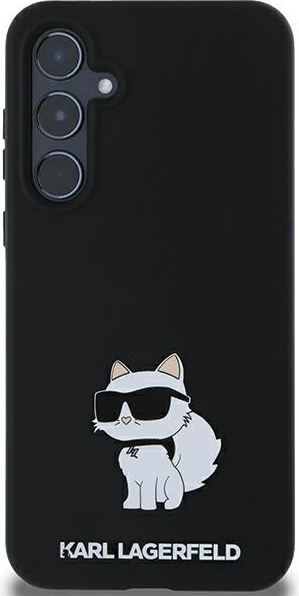 Mbështjellës Karl Lagerfeld Silicone Choupette për Samsung Galaxy A35, i zi