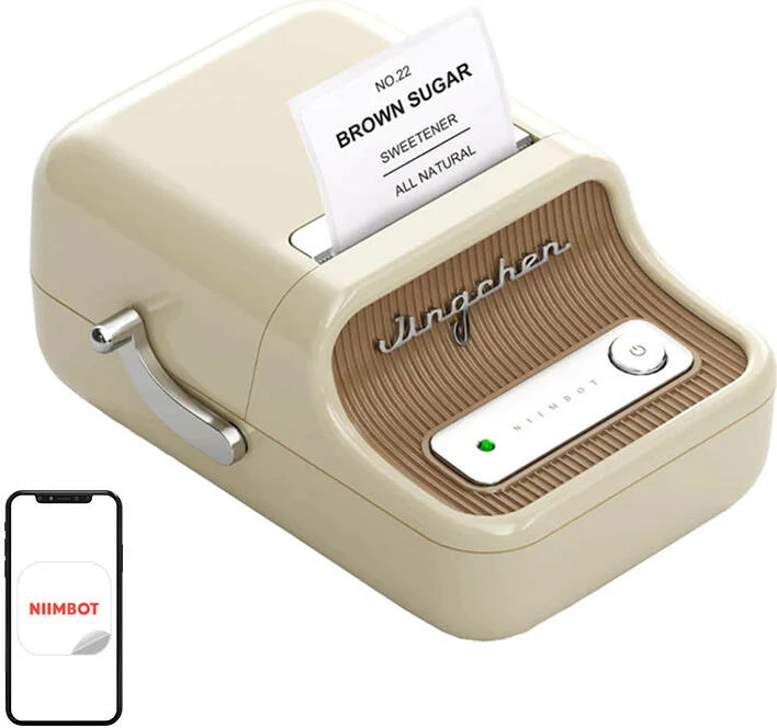 Printer etiketa portativ Niimbot B21, krem