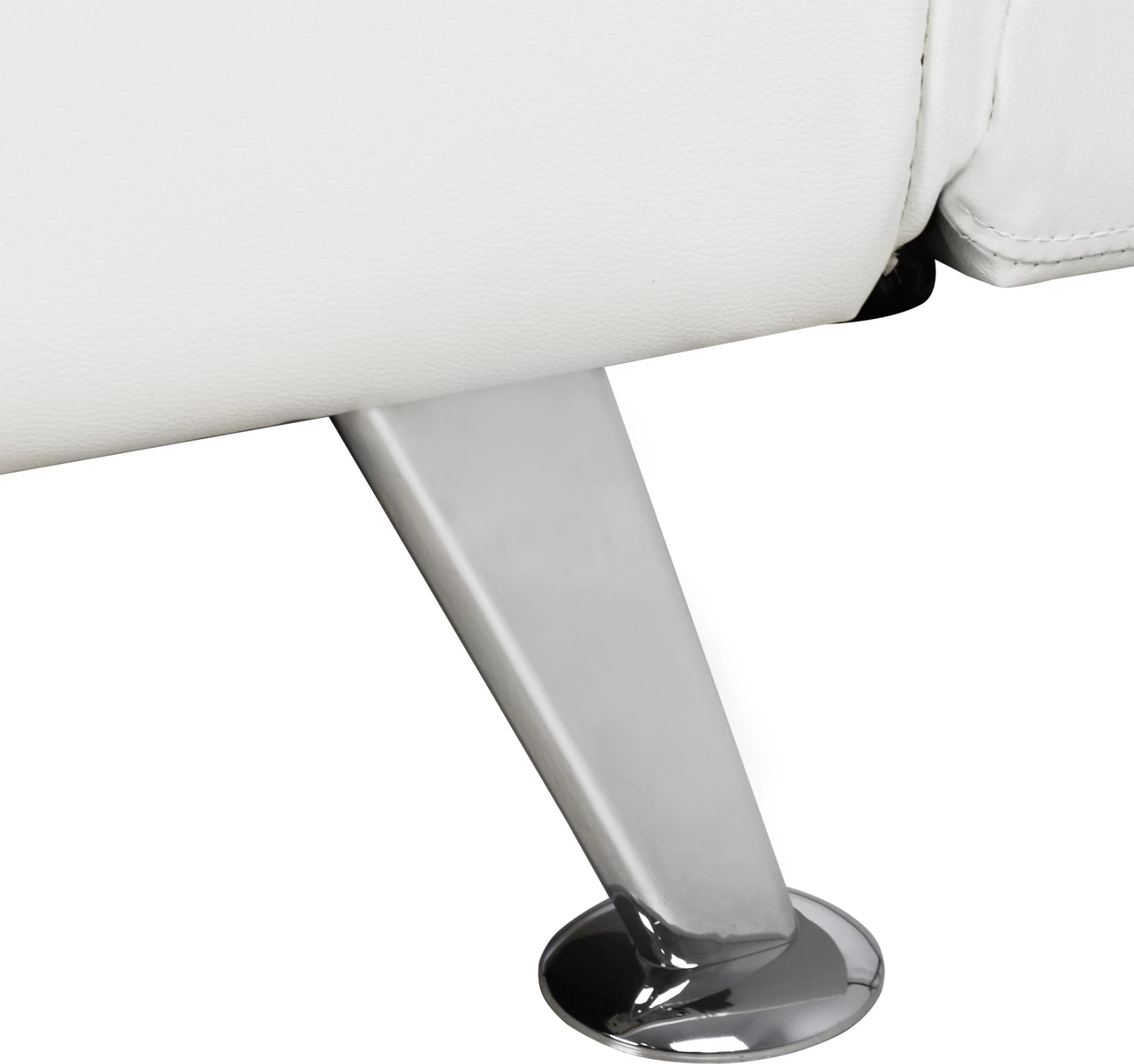 Divan/Shtrat FH3001.01 Thom me krahë të palosshëm, PU i bardhë, 189x93x82 cm