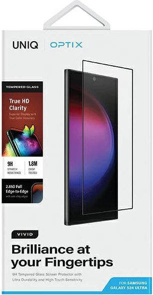 Xham mbrojtës UNIQ Optix Vivid për Samsung Galaxy S24 Ultra me aplikator
