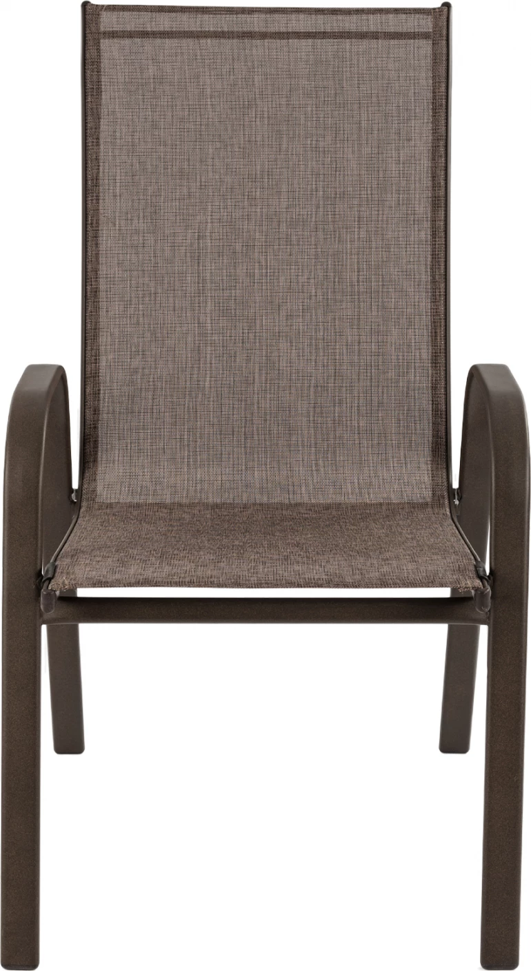 Karrige e jashtme LEON FH5000.02, kornizë metali ngjyrë kafe, tekstilene kafe, 54x70x93H cm