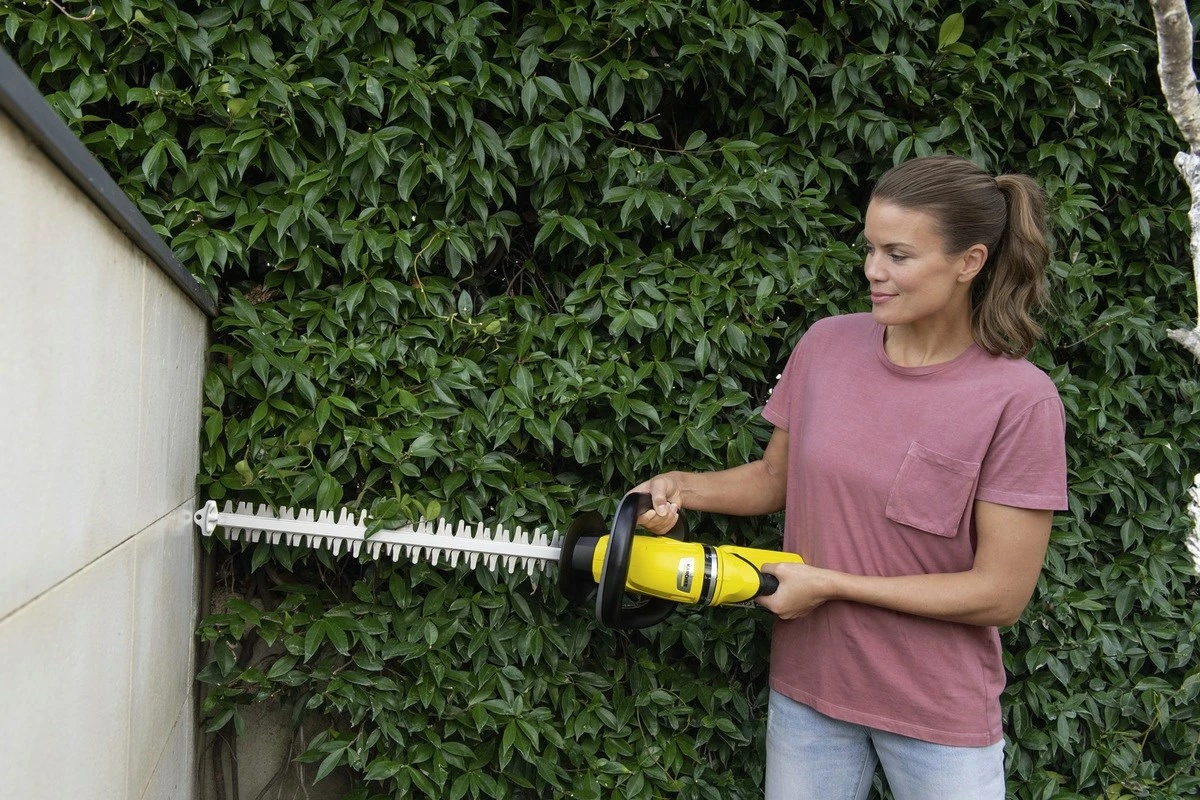 Gërshërë elektrike pa kabllo KARCHER HGE 18-50 Battery Set, 18V, 2.5Ah, e verdhë/zezë