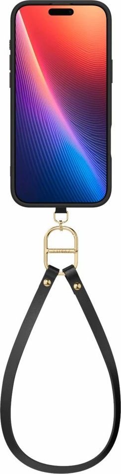 Mbështjellës Spigen Cyrill Classic Charm MagSafe për iPhone 16 Pro, i zi, me rrip