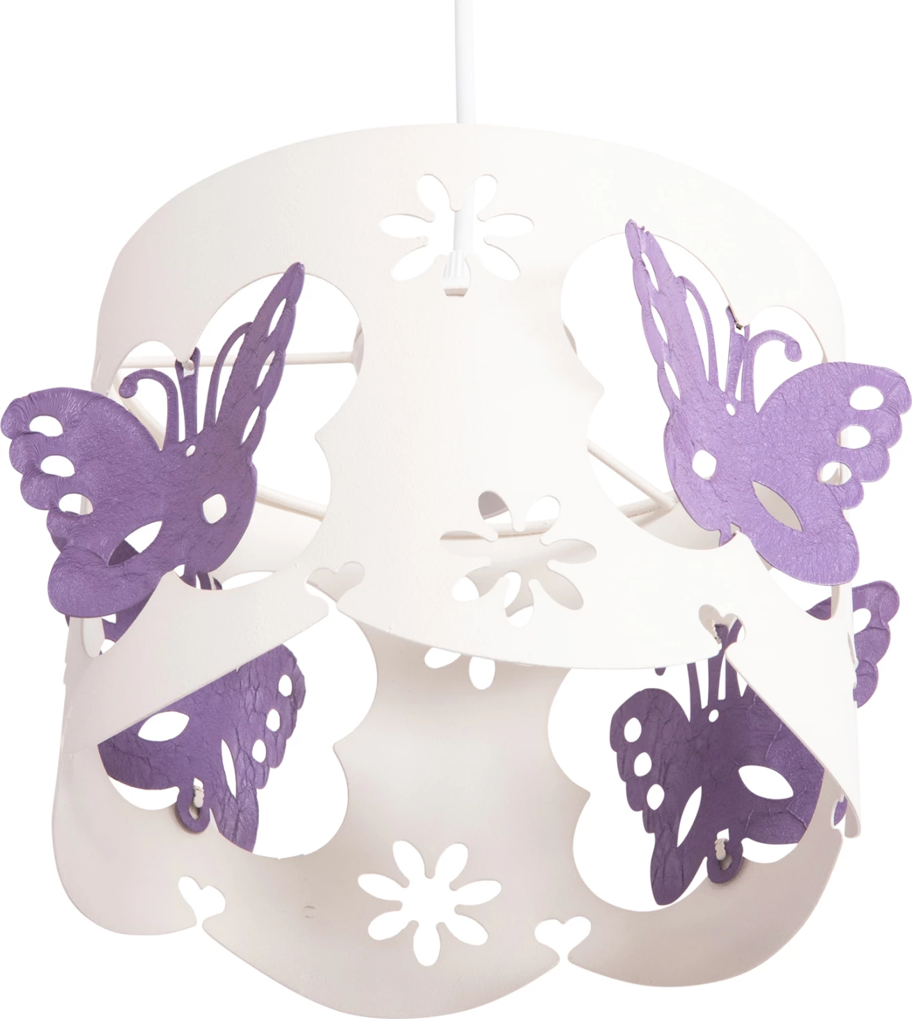 Llambë varëse për fëmijë, LEPTIR, FH4705.02, kapak metalik, ngjyrë vjollcë-bardhë, Φ23x70H cm.