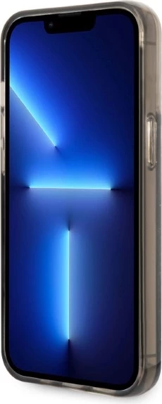 Mbështjellës Karl Lagerfeld Liquid Glitter RSG për iPhone 14 Pro Max, i zi