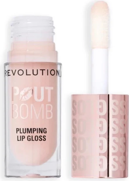Revolution - Plumping Lip Gloss Pout Bomb - Milky Sheer Holo