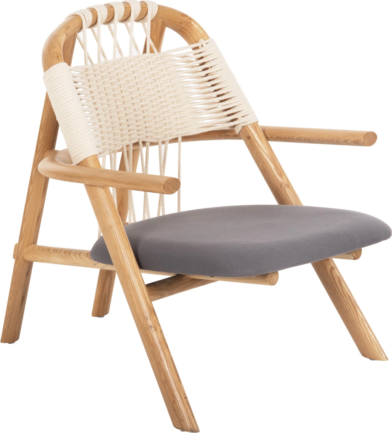 Karrige për kohë të lirë CRAFT FH9413.01, dru frashëri dhe litar, natyrale