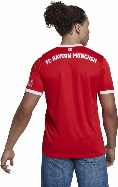 Fanellë adidas për meshkuj FC Bayern H Jsy M H39900, e kuqe dhe e bardhë