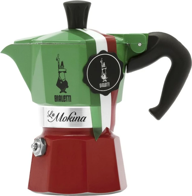 Set French press Bialetti 0.5L alumini, e zezë/e gjelbër/e kuqe