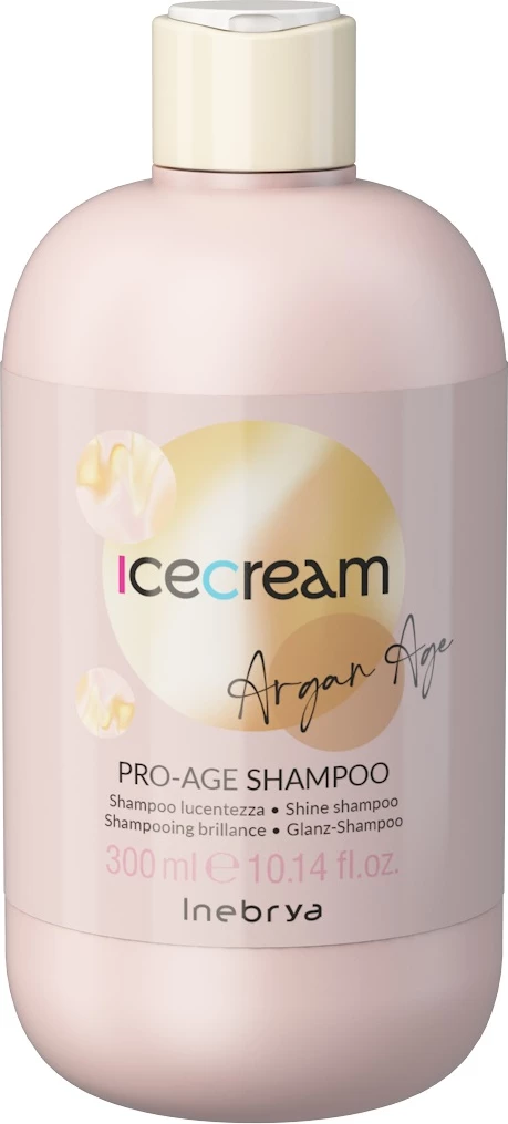 Shampon për femra Inebrya Ice Cream Argan Age Shine-Enhancing, 300ml