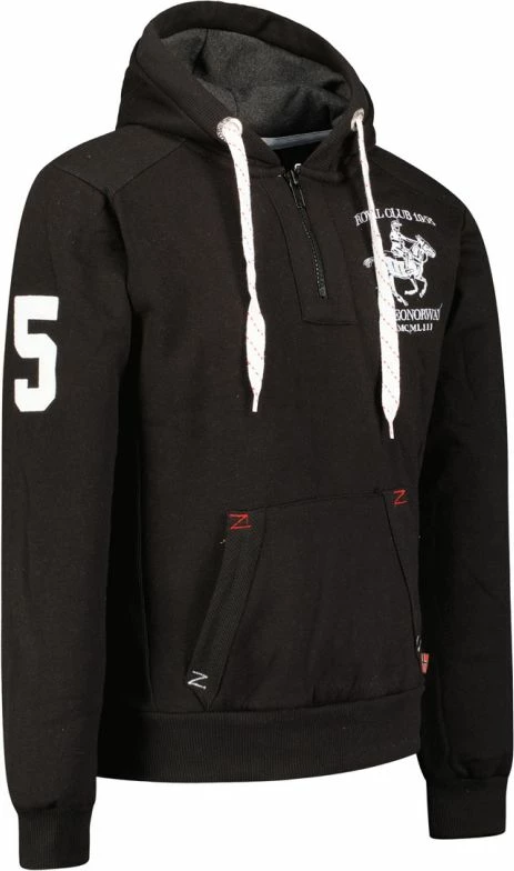 Duks me kapuç për meshkuj Geographical Norway, i zi