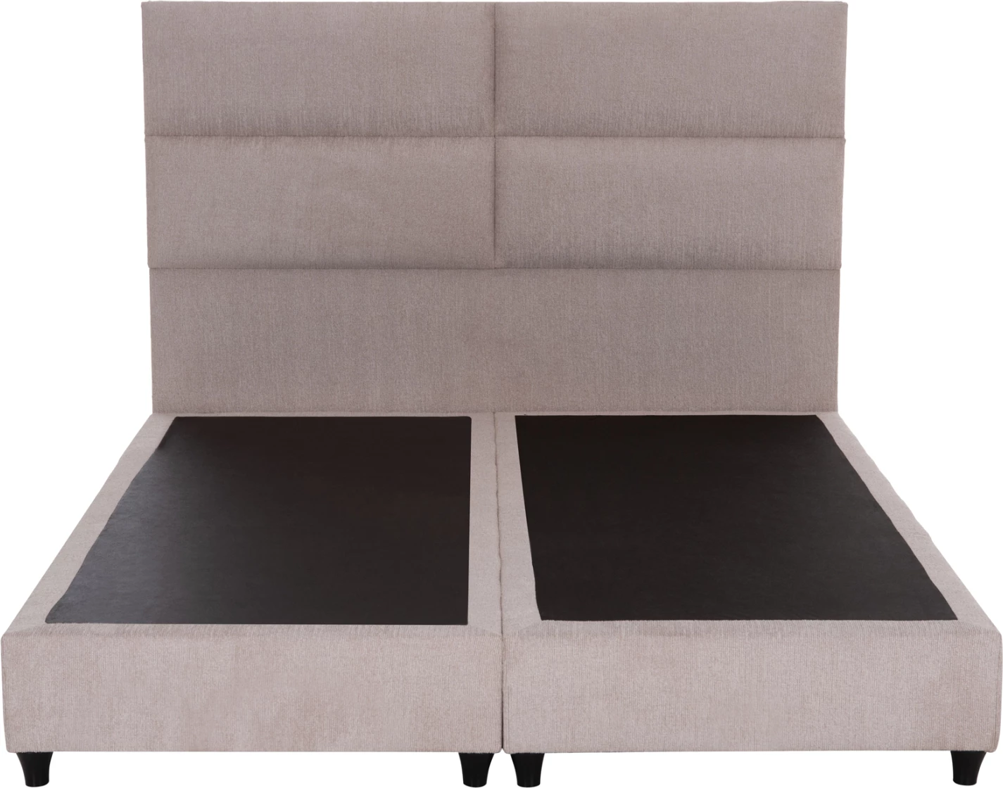 Krevat dopio MILO, material stof bezhë, për dyshek 160x200cm