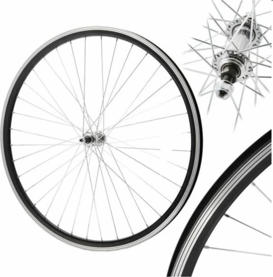 Rrotë përpara biçiklete Shimano, e zezë