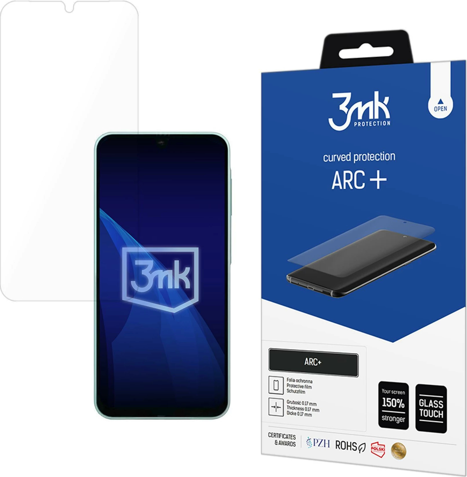 Film mbrojtës për ekran, 3mk Protection ARC+, për Samsung Galaxy A16