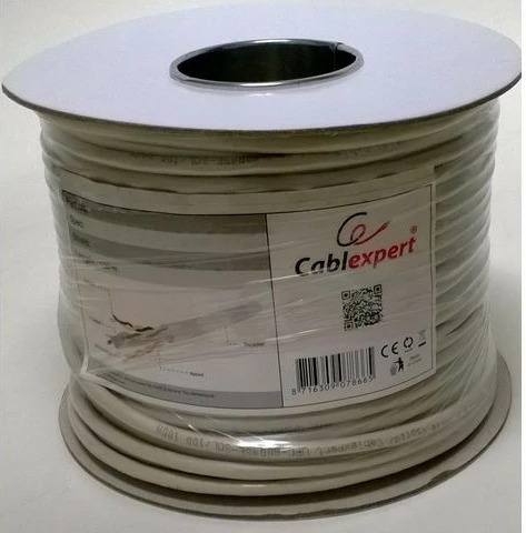 Kabllo rrjeti Gembird FPC-6004-SOL/100, CAT 6, 100m, Gri