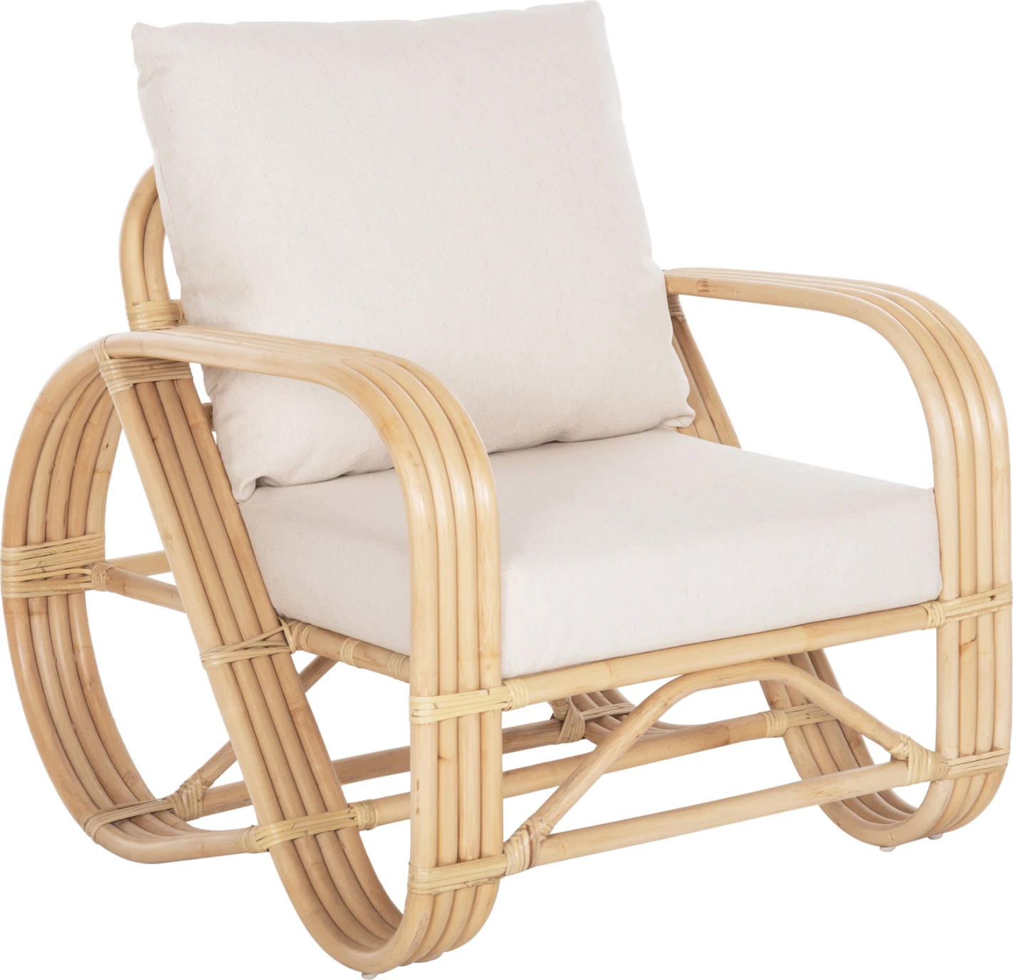 Karrige Baroness FH9813, natyrale, jastëk të bardhë, 81x90x92H cm