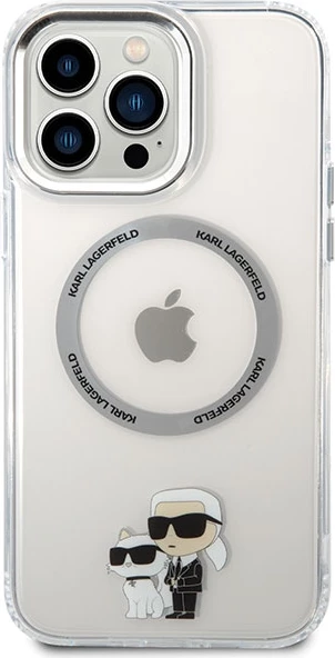 Mbështjellës Karl Lagerfeld KKLHMP13XHNKCIT për iPhone 13 Pro Max 6.7", transparent, MagSafe