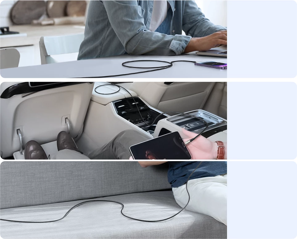 Kabllo Joyroom Star-Light Series SA27-CL3, USB-C në Lightning, 1.2m, 30W, e zezë