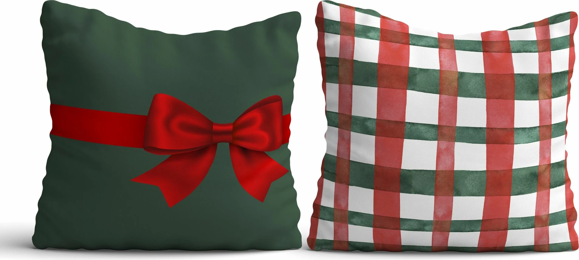 Set mbulesash jastëku për Krishtlindje, shumëngjyrëshe, 2 copë, PLW-NWYR26 - 15