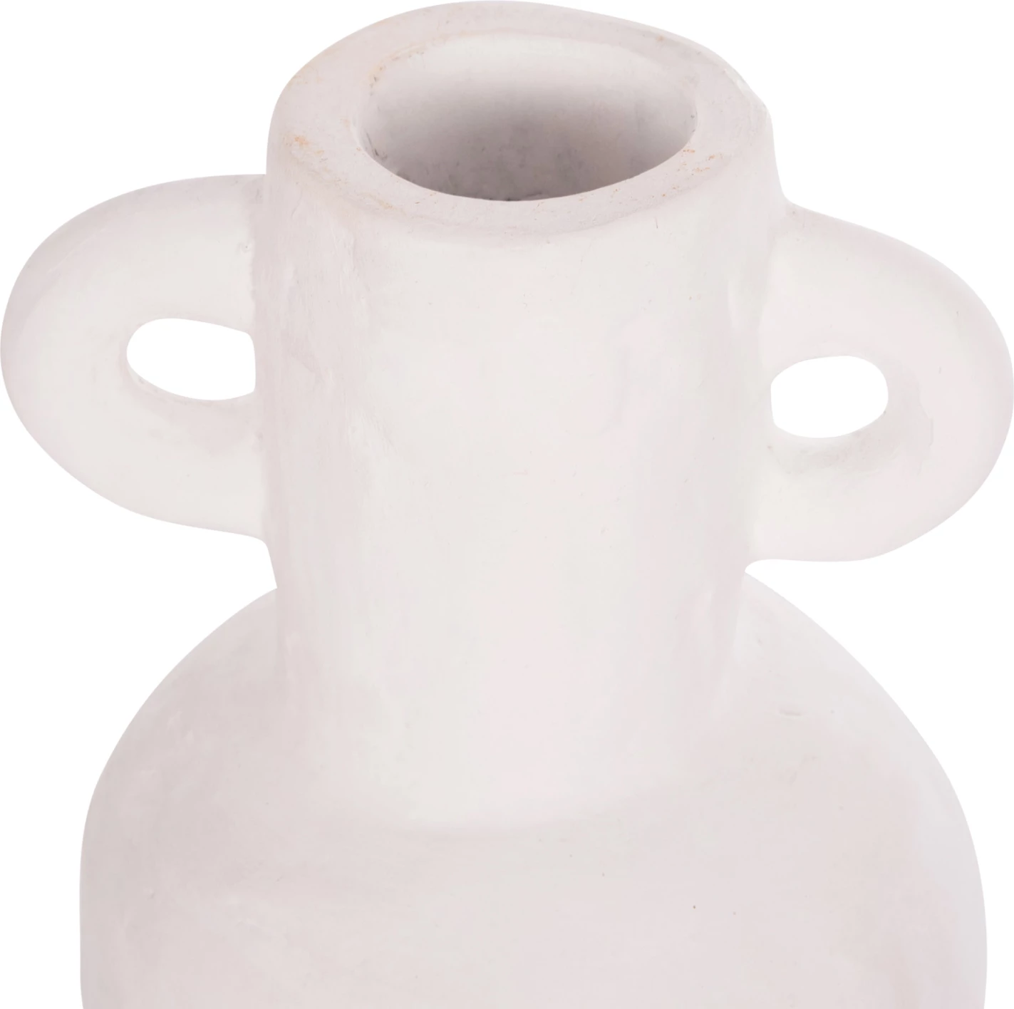 Vazo dekorative CLAYVON, terrakotë, ngjyrë e bardhë, FH4406, 14x20cm