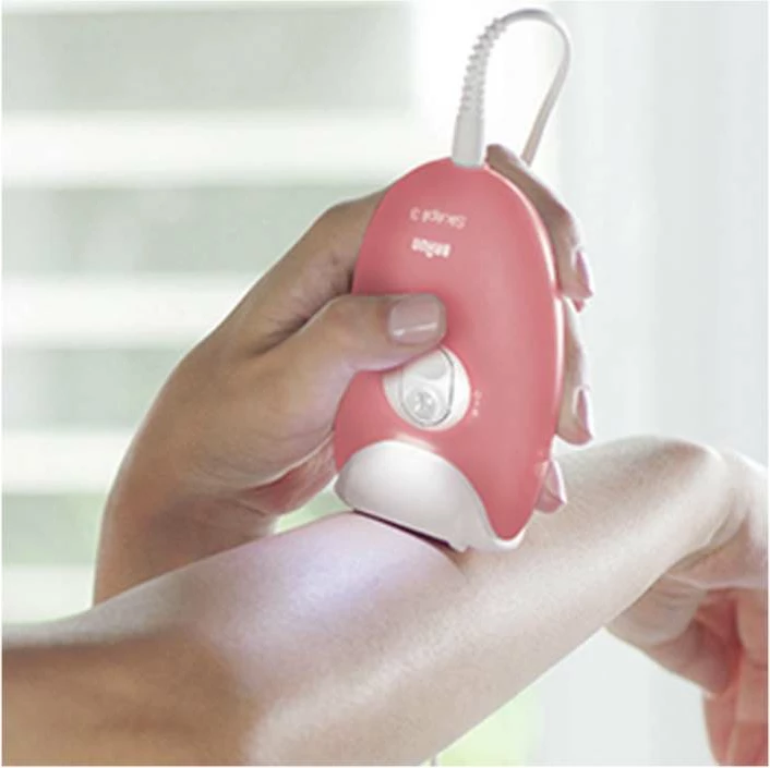 Epilator Braun Silk-épil 3-440, 20 pinceta, 2 aksesorë, SmartLight, 2 shpejtësi, rozë flamingo
