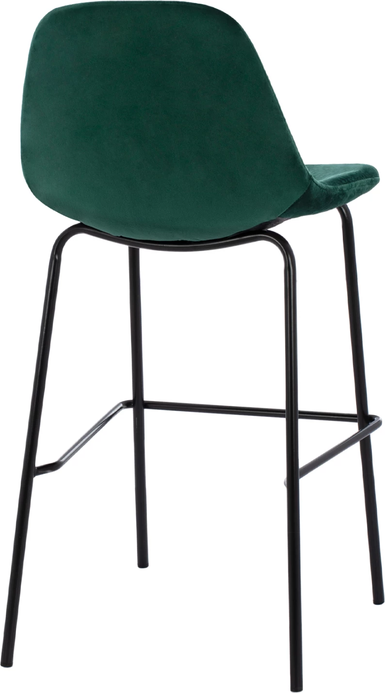 Karrige për bar VINCENT, ngjyrë selvi, këmbë metali, 47x51x96, set prej 4 copë