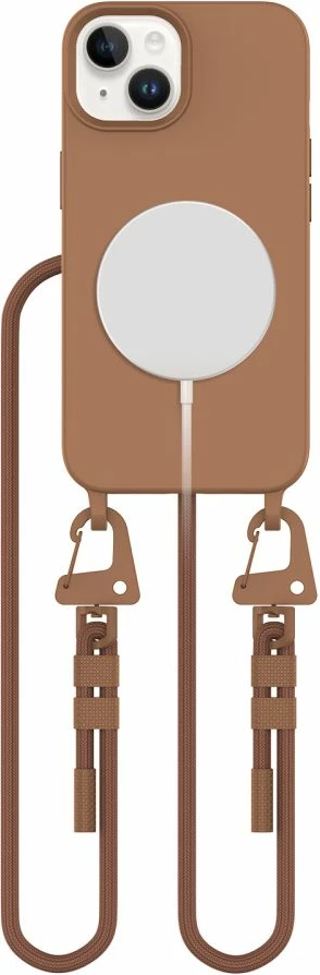 Mbështjellës Tech-Protect Magnecklace për iPhone 13, me MagSafe, Kafe