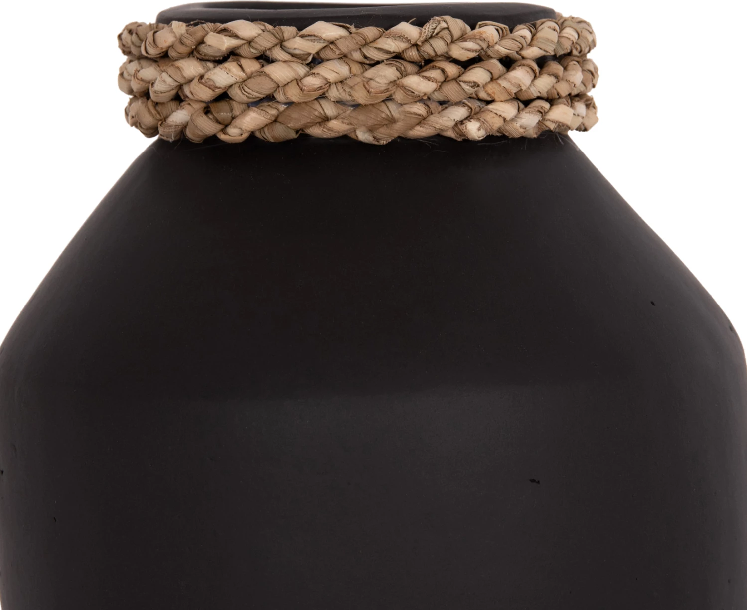 Vazo dekorative tavoline CAMMER, terrakotë e zezë, FH4687.01XS, 16x15cm